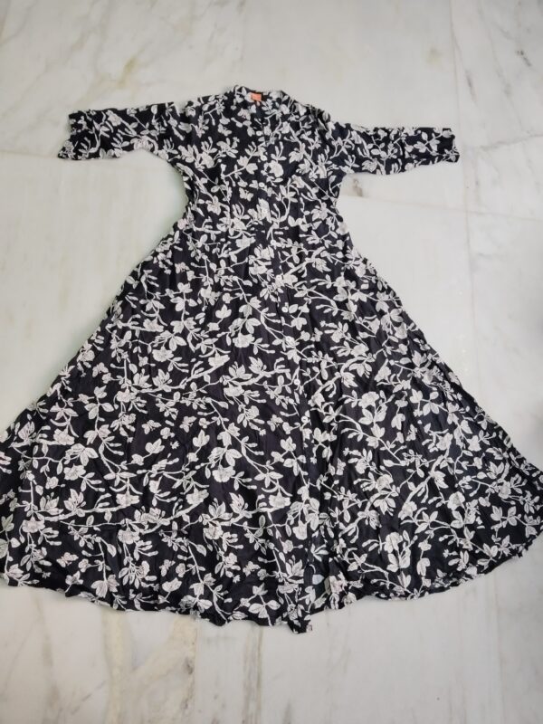 Black flared Umbrella kurti